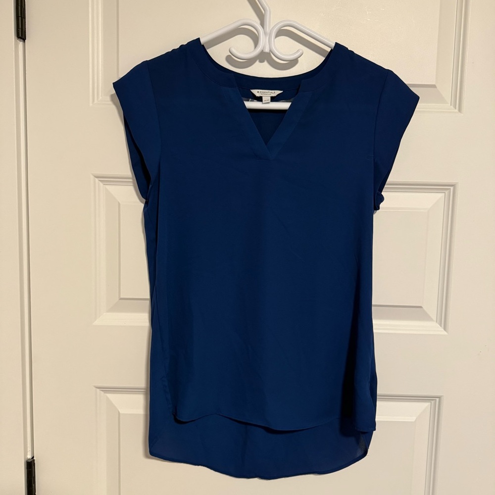 Women's Royal Blue sleeveless blouse